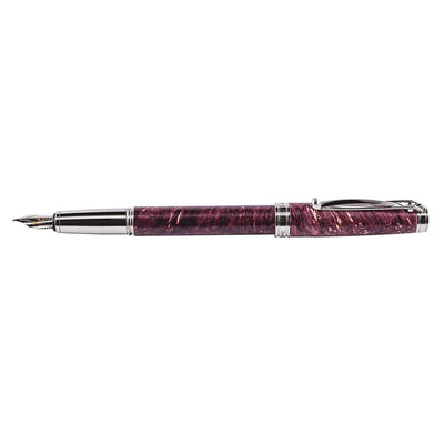 Cleo Skribent Natura Fountain Pen, Burgundy  - 18K Gold Nib 4