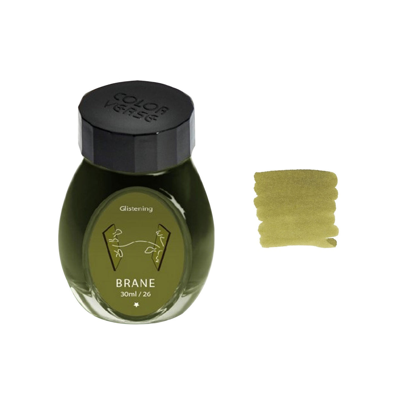Colorverse Glistening Brane Ink Bottle Green - 30ml 2