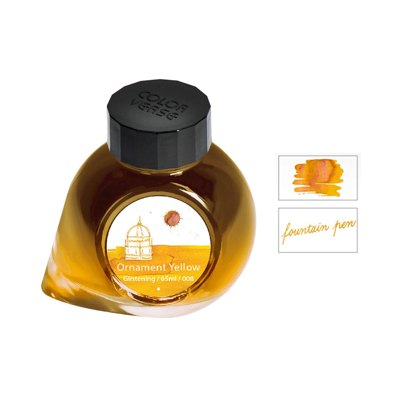 Colorverse Project Series Glistening Ornament Yellow Ink Bottle - 65ml 2