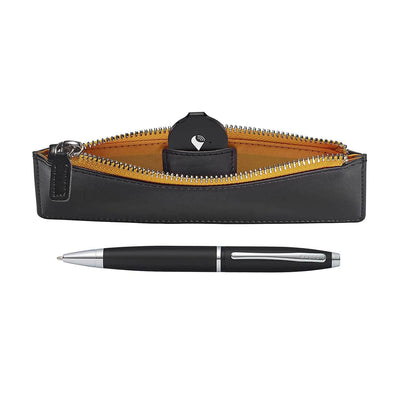 Cross Calais Ball Pen Combo Gift Set, Black With Pen Pouch 1