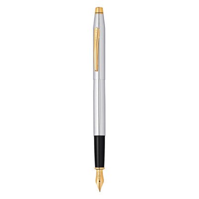 Cross Classic Century Fountain Pen Chrome / Gold Trim - Steel Nib 2