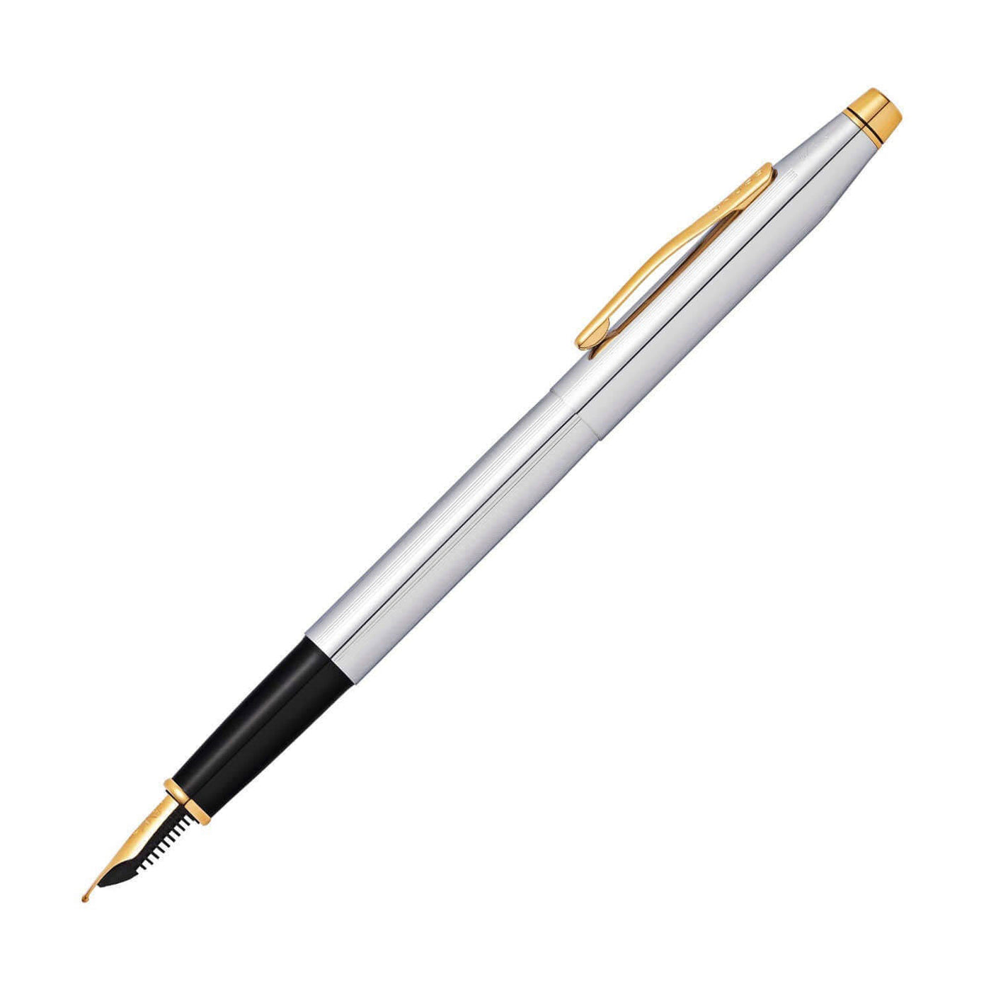 Cross Classic Century Fountain Pen Chrome / Gold Trim - Steel Nib 3