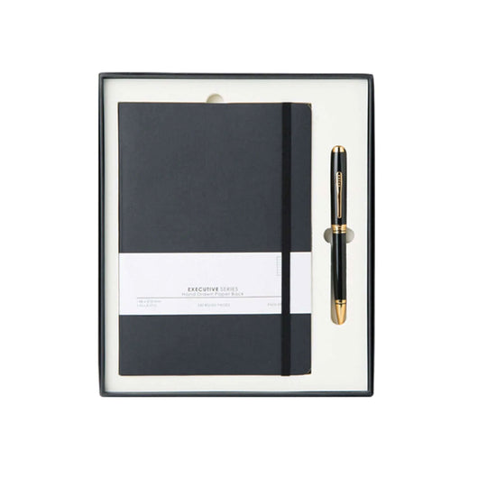 Cross Coventry Black Ball Pen Combo Gift Set, Black With Planner