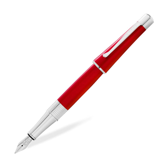 Cross Beverly Fountain Pen, Red - Steel Nib