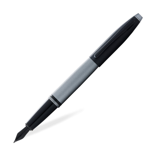 Cross Calais Fountain Pen - Matt Grey & Black