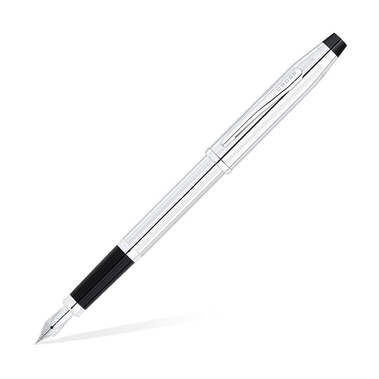 Cross Century II Fountain Pen, Chrome / Chrome Trim - Steel Nib