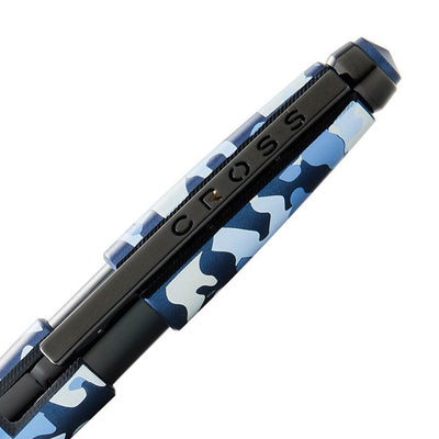 Cross Edge Roller Ball Pen - Blue Camo PVD 3