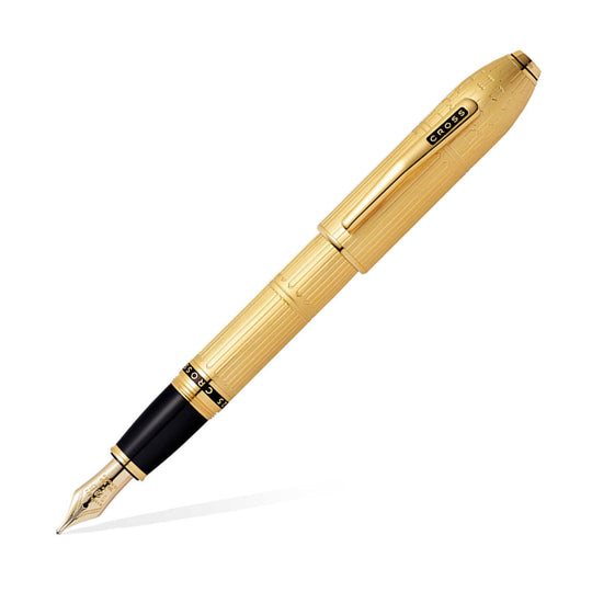 Cross Peerless 125 Fountain Pen, Gold - 18K Gold Nib