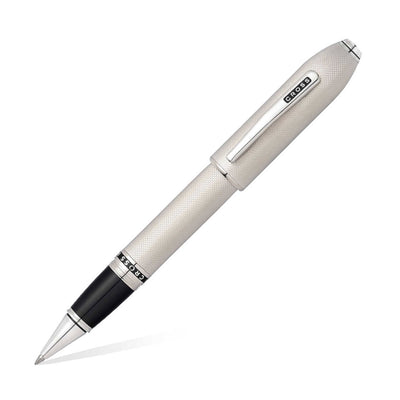 Cross Peerless 125 Roller Ball Pen Textured Platinum / Chrome Trim 1