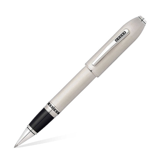 Cross Peerless 125 Roller Ball Pen, Textured Platinum / Chrome Trim