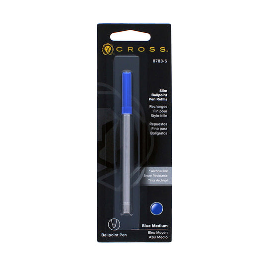 Cross 8783-5 Slim Ball Pen Refill - Blue - Medium