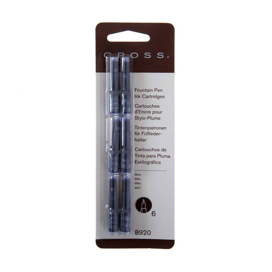 Cross 8920 Ink Cartridge Pack of 6 - Blue