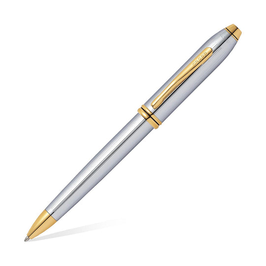 Cross Townsend Ball Pen, Chrome / Gold Trim