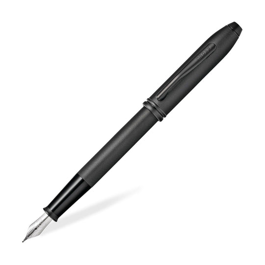 Cross Townsend Fountain Pen, Textured Black - Steel Nib