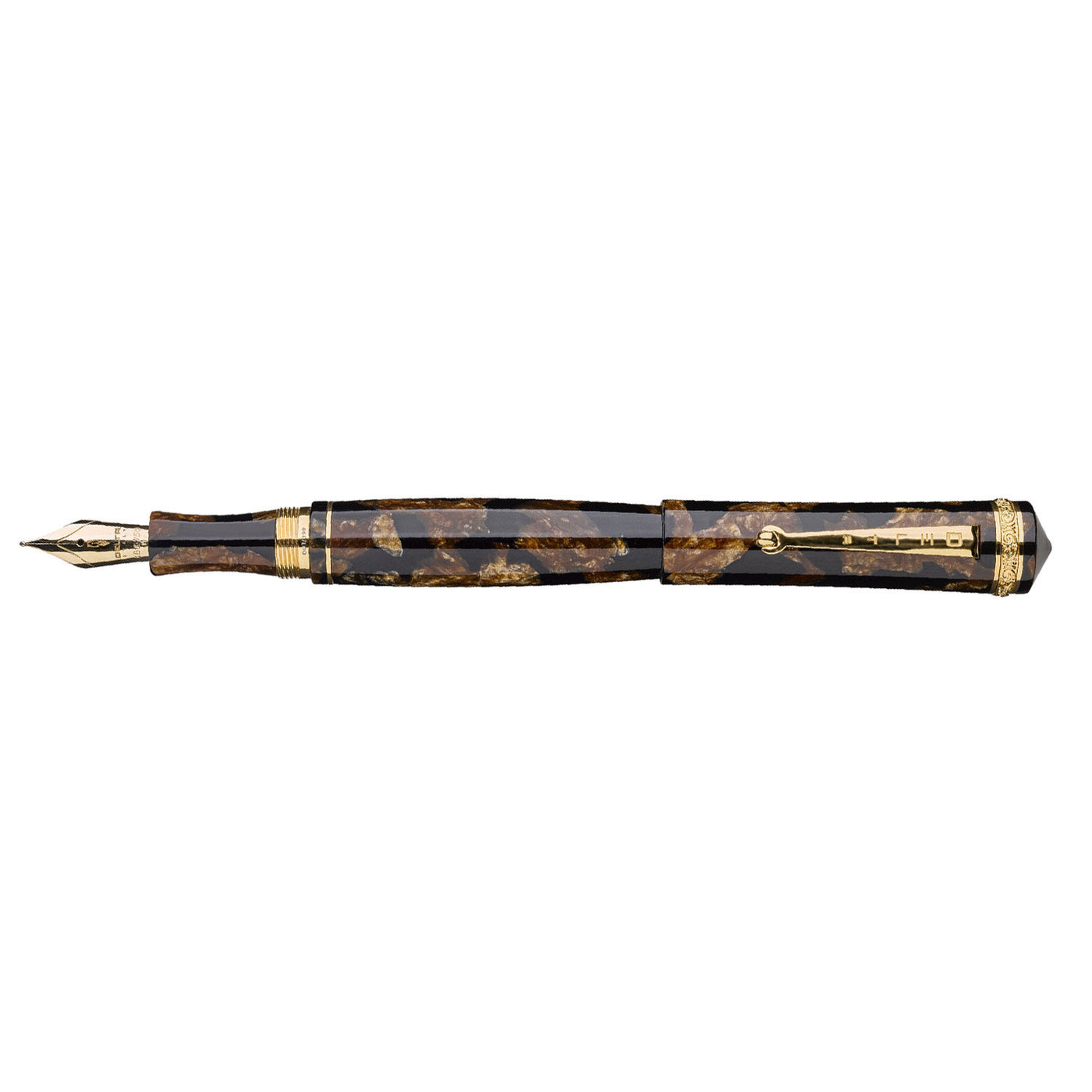 Delta 39+1 Fountain Pen - Brown GT (Limited Edition) 2