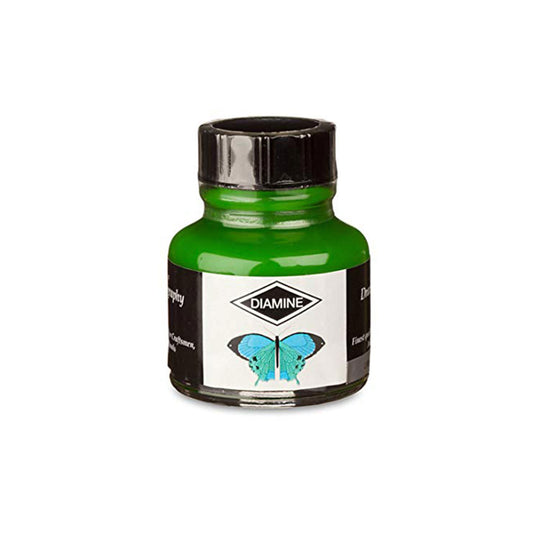 Diamine Calligraphy & Drawing Acrylic Ink Bottle, Lime - 30ml