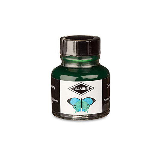 Diamine Calligraphy & Drawing Acrylic Ink Bottle, Emerald - 30ml