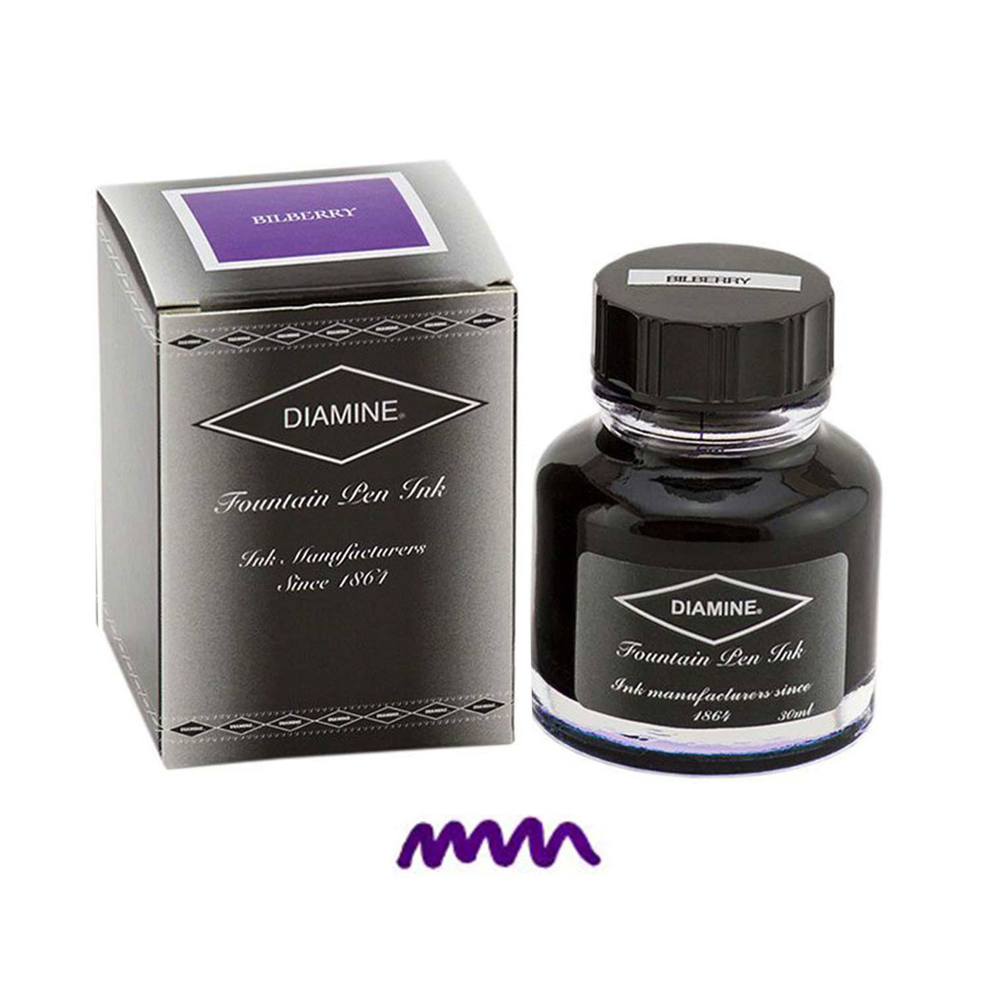 Diamine India Ink Bottle Bilberry Purple - 30ml 1
