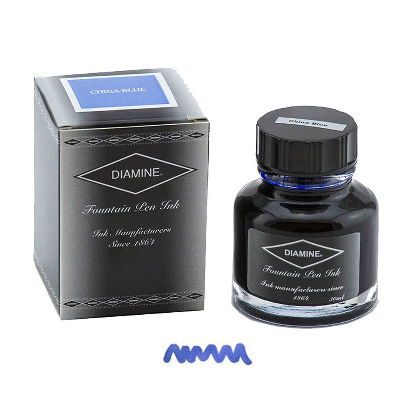 Diamine India Ink Bottle China Blue - 30ml 1