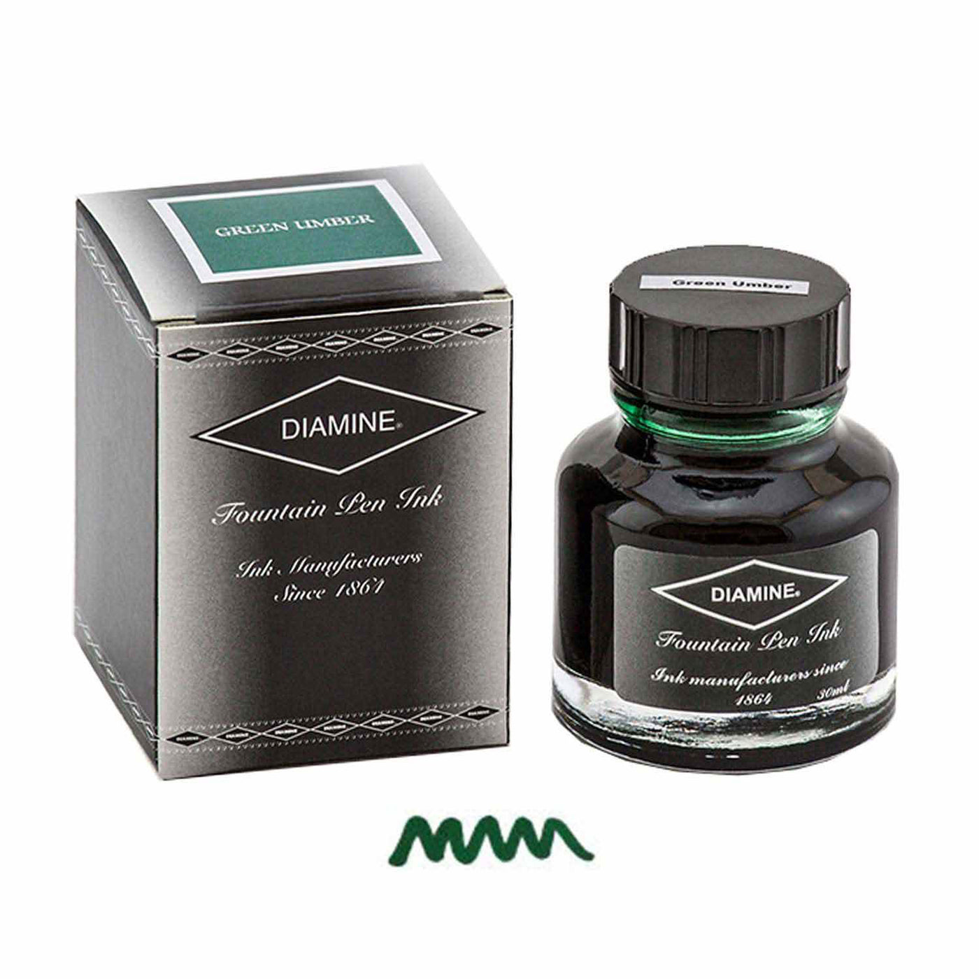 Diamine India Ink Bottle Green Umber - 30ml