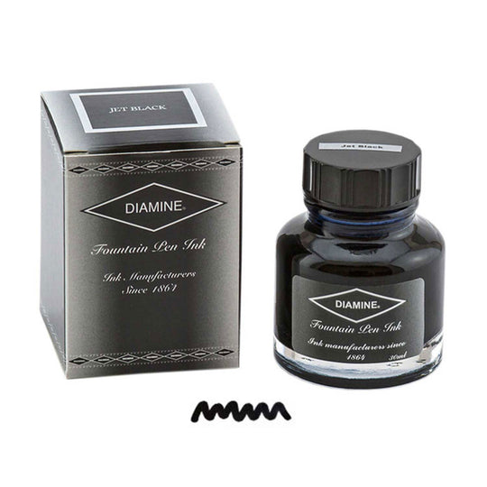Diamine Jet Black Ink Bottle - 30ml