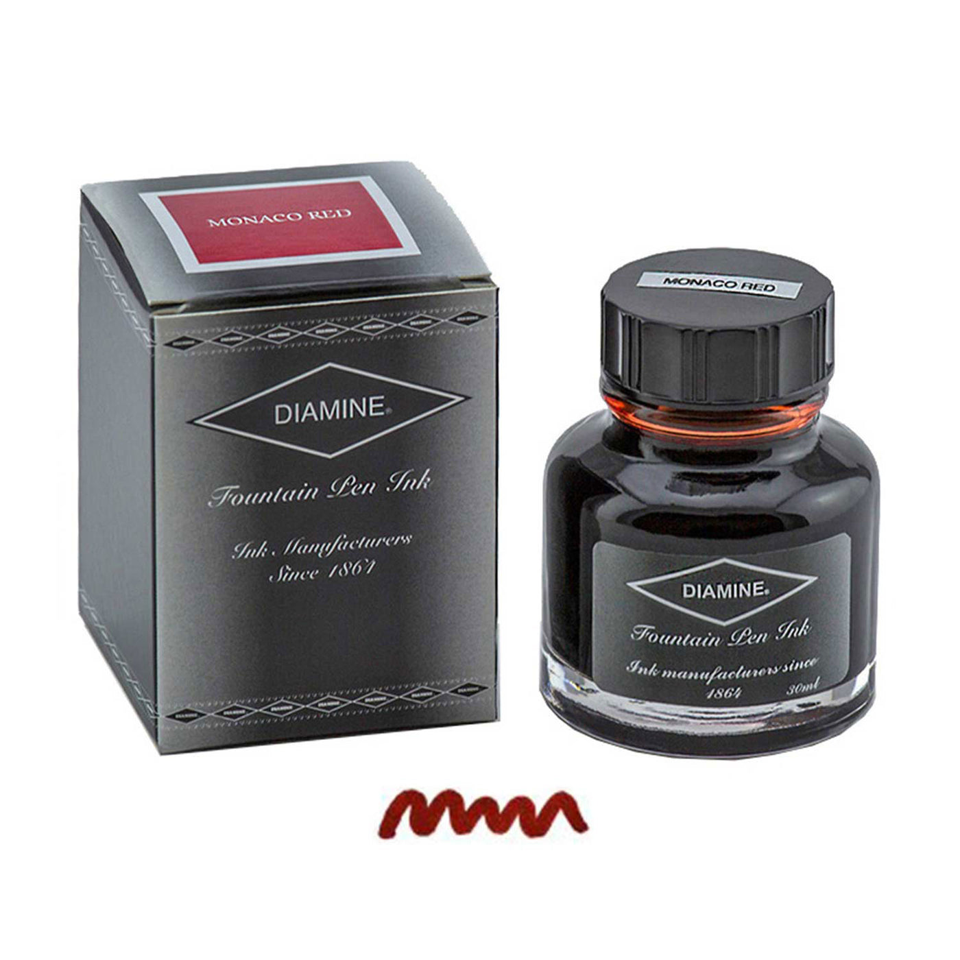 Diamine India Ink Bottle Monaco Red - 30ml