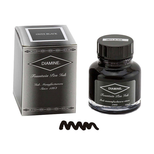 Diamine Onyx Black Ink Bottle - 30ml