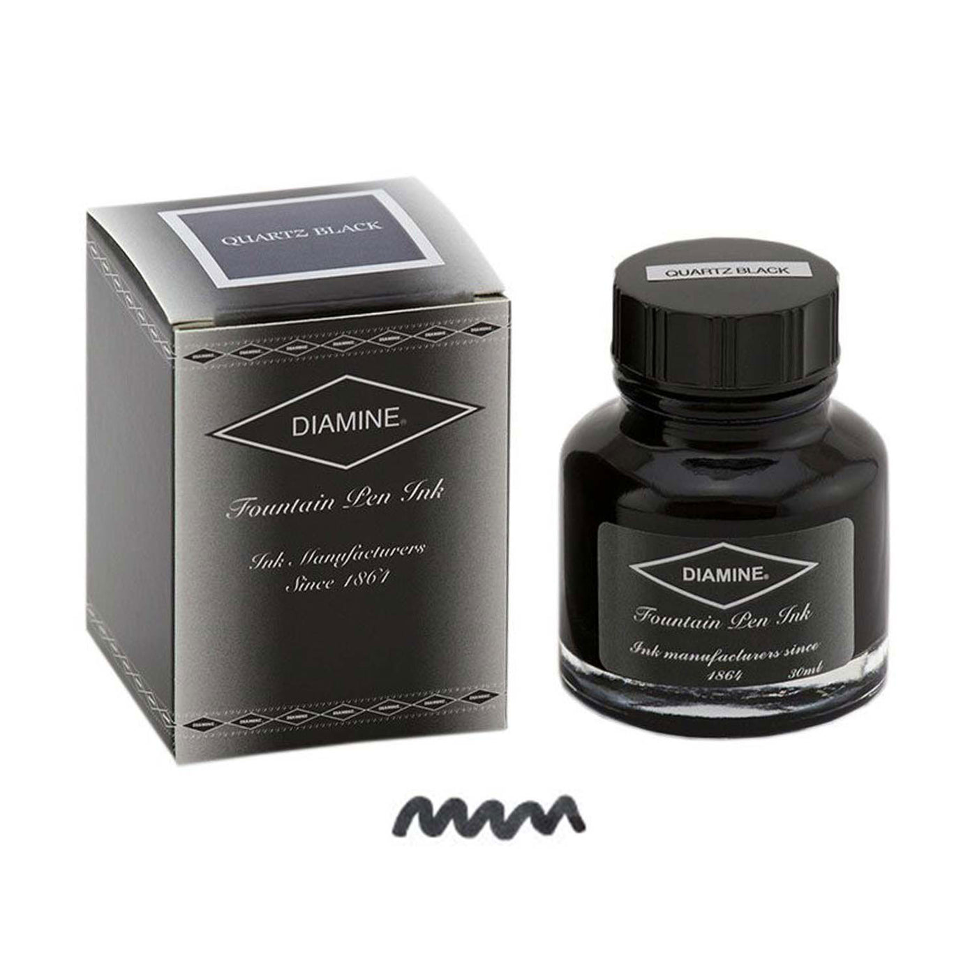 Diamine India Ink Bottle Quartz Black - 30ml