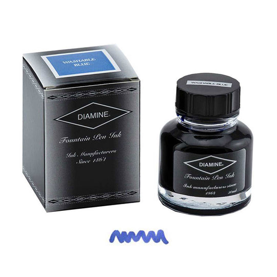 Diamine Washable Blue Ink Bottle - 30ml