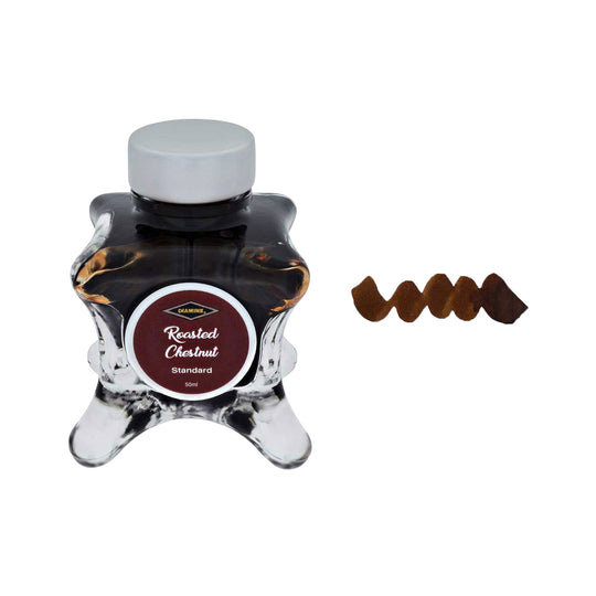 Diamine Inkvent Standard Ink Bottle, Roasted Chestnut - 50ml