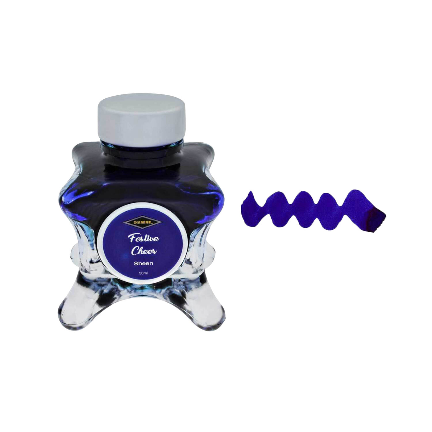 Diamine Inkvent Blue Edition Ink Bottle Festive Cheer (Blue) - 50ml 1