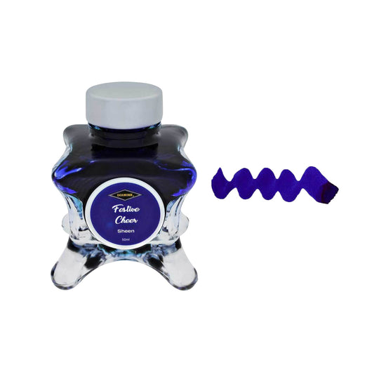 Diamine Inkvent Sheen Ink Bottle, Festive Cheer - 50ml