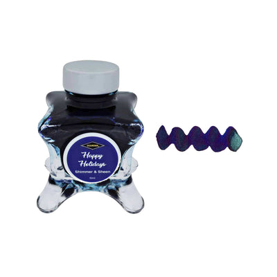 Diamine Inkvent Blue Edition Ink Bottle, Happy Holidays (Blue) 1