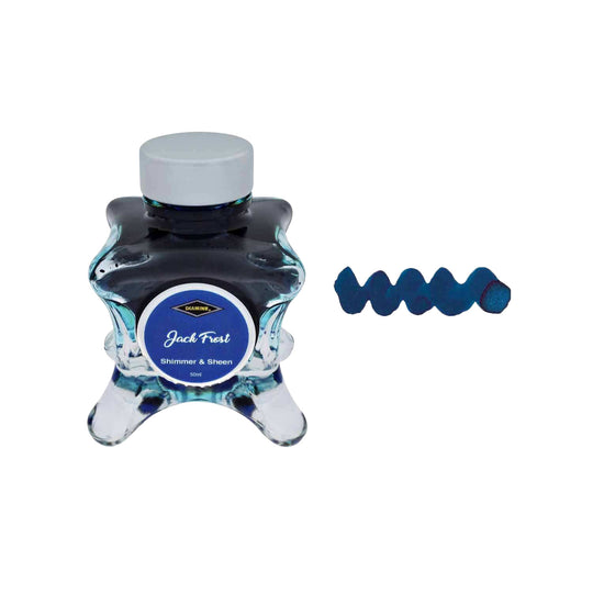 Diamine Inkvent Shimmer & Sheen Ink Bottle, Jack Frost - 50ml