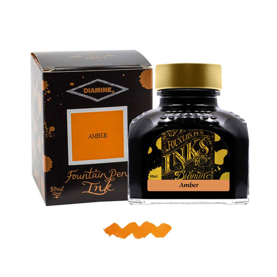 Diamine Amber Ink Bottle - 80ml