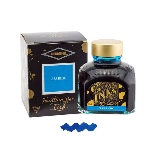 Diamine Asa Blue Ink Bottle - 80ml