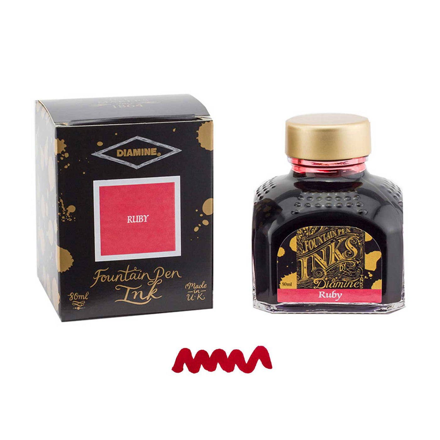 Diamine Standard Ink Bottle Ruby - 80ml