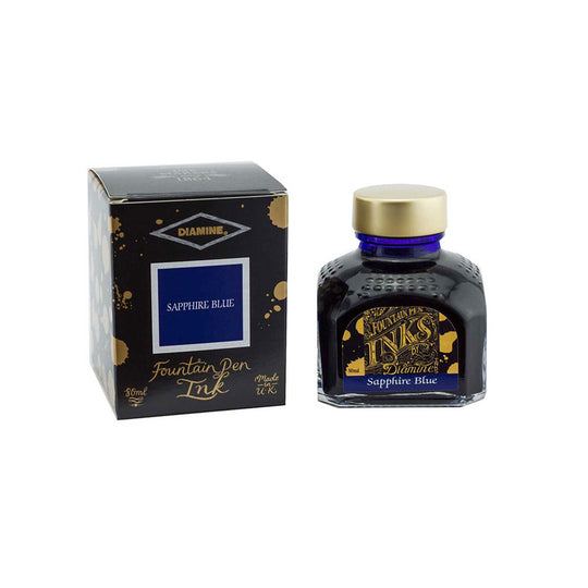 Diamine Sapphire Blue Ink Bottle - 80ml