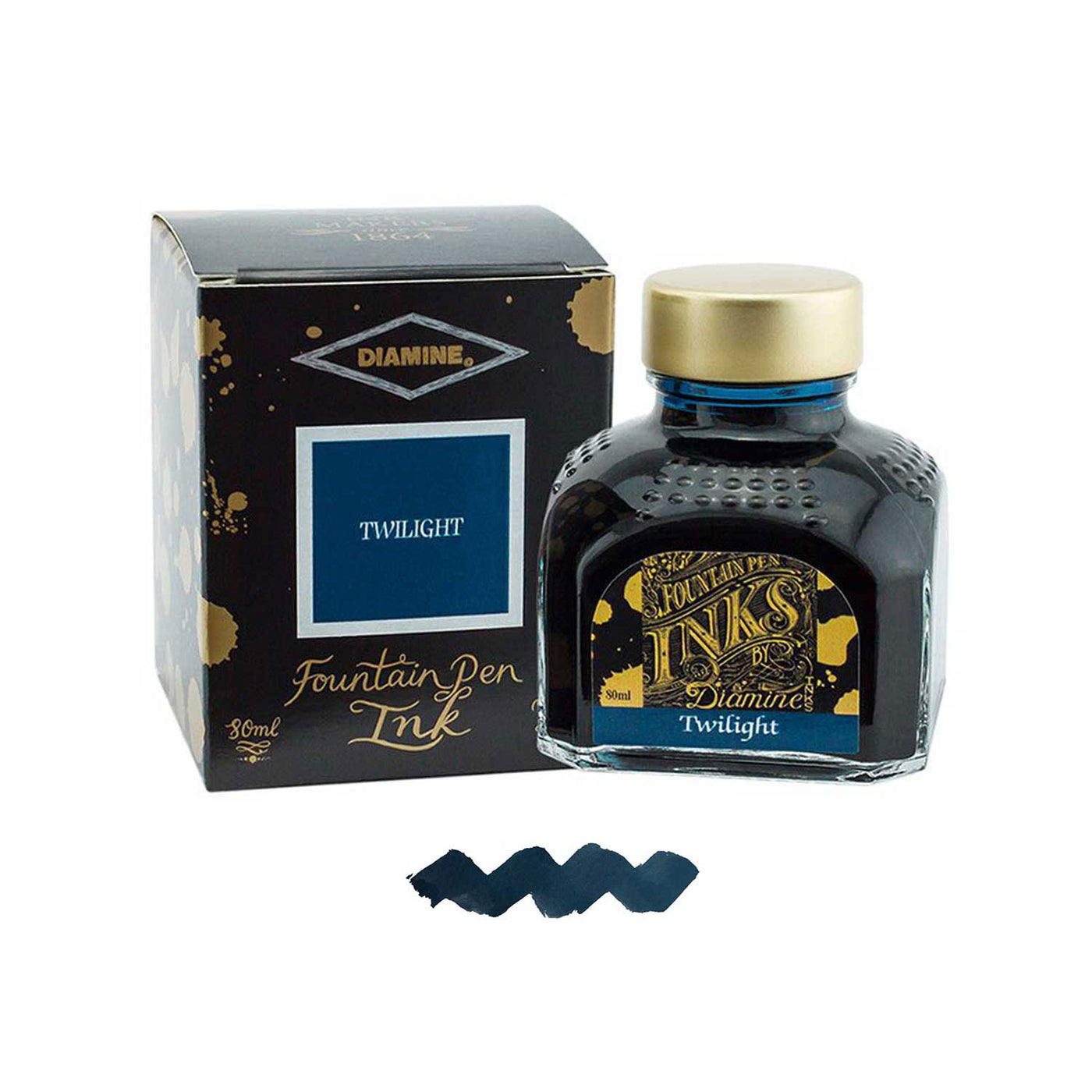 Diamine Standard Ink Bottle, Twilight - 80ml 1