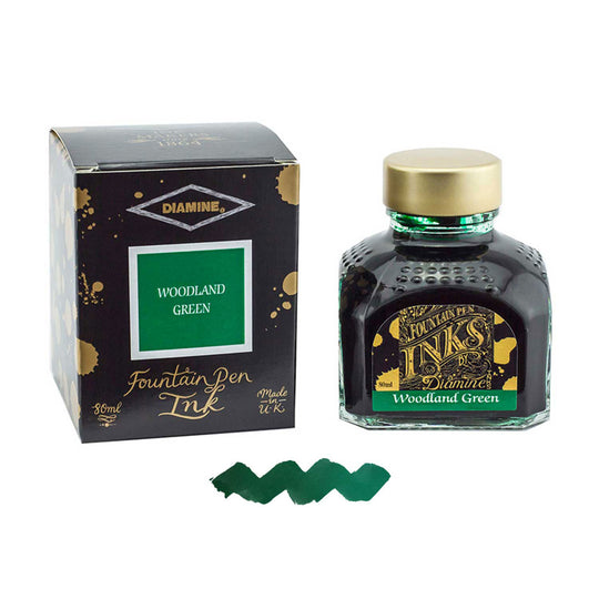 Diamine Woodland Green Ink Bottle - 80ml