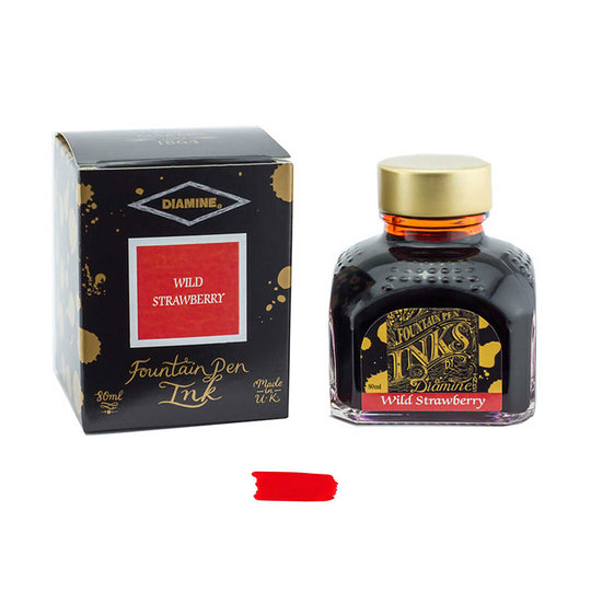Diamine Wild Strawberry Ink Bottle - 80ml