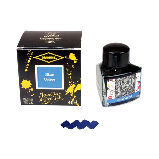 Diamine 150th Anniversary Ink Bottle, Blue Velvet - 40ml
