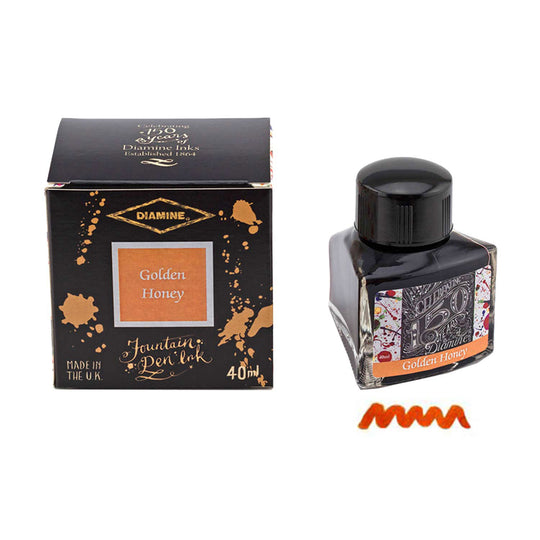 Diamine 150th Anniversary Ink Bottle, Golden Honey - 40ml