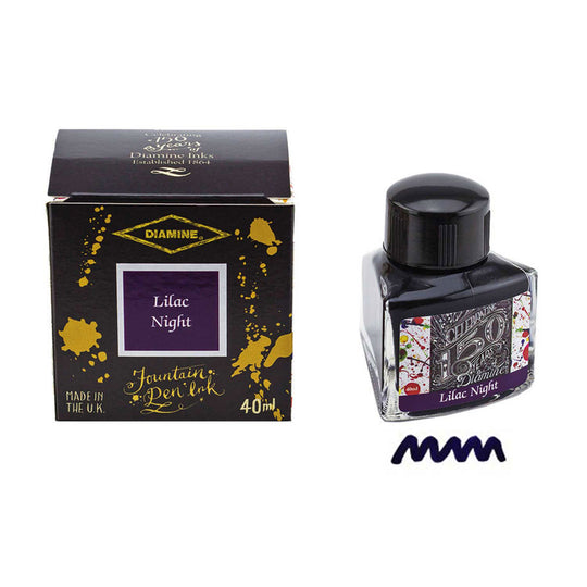 Diamine 150th Anniversary Ink Bottle, Lilac Night - 40ml