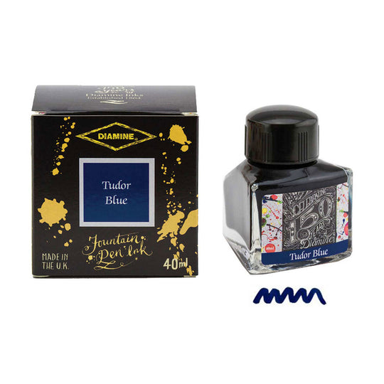 Diamine 150th Anniversary Ink Bottle, Tudor Blue - 40ml