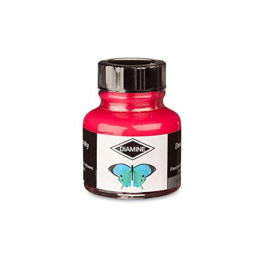 Diamine Calligraphy & Drawing Acrylic Ink Bottle, Hot Pink - 30ml