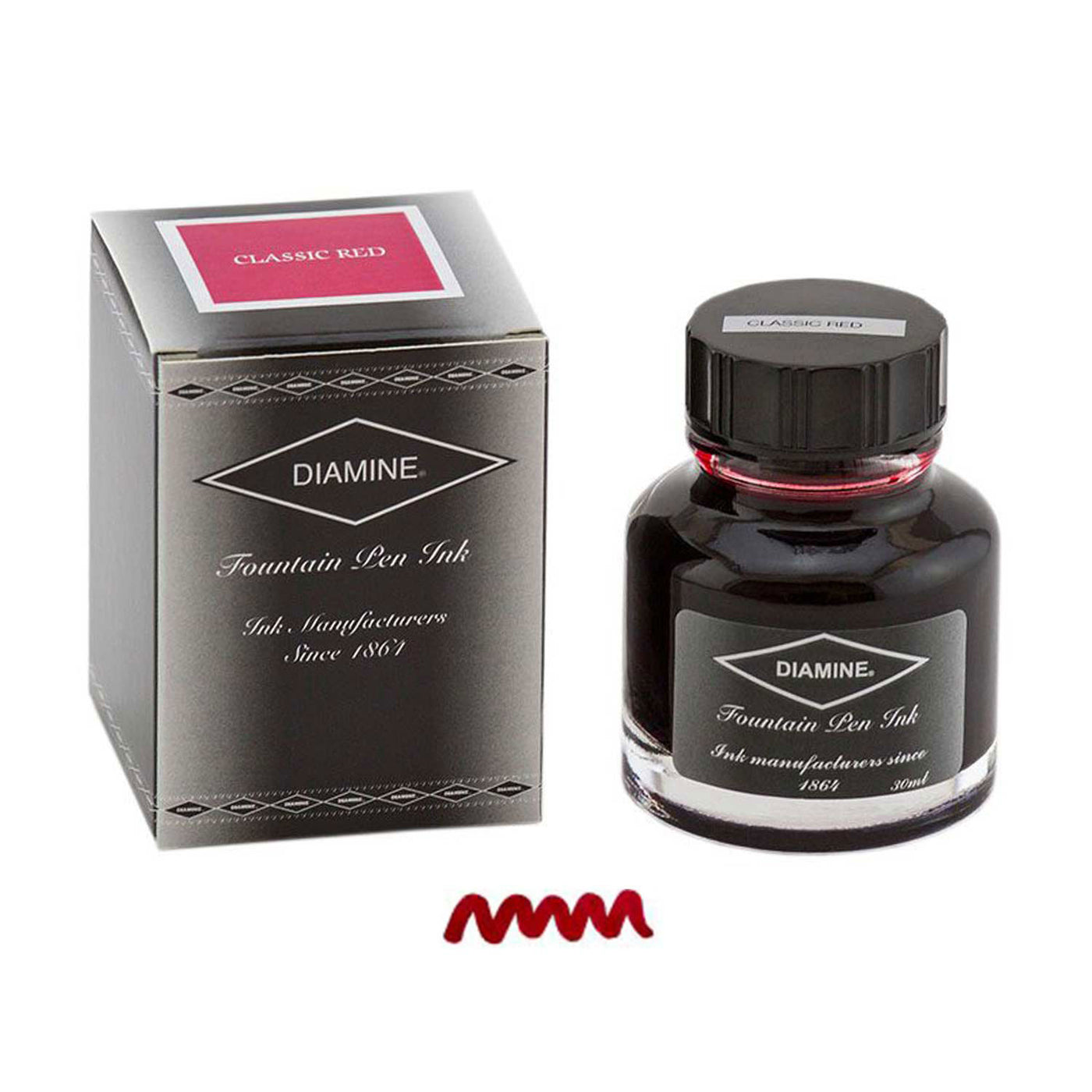 Diamine India Ink Bottle Classic Red 30ml 1