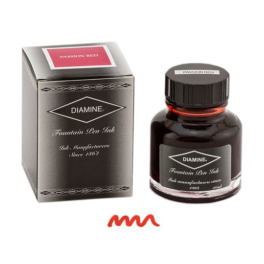 Diamine Passion Red Ink Bottle - 30ml
