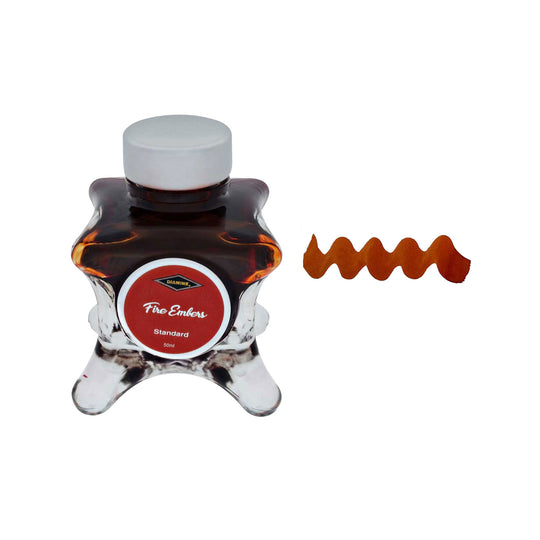 Diamine Inkvent Standard Ink Bottle, Fire Embers - 50ml