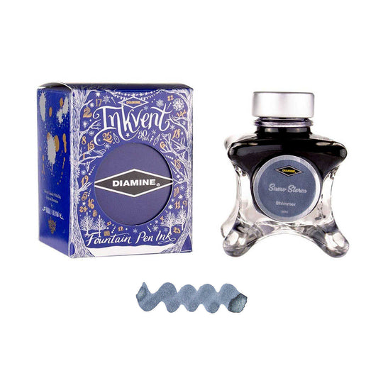 Diamine Inkvent Shimmer Ink Bottle, Snow Storm - 50ml
